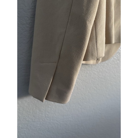 Women's Lane Bryant Stretch Ponte Blazer Jacket Stretch 14 Plus Size Light Beige - Picture 6 of 8